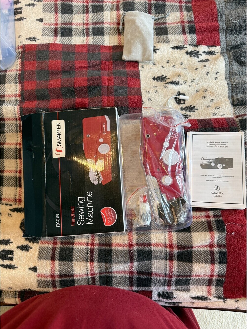 Sewing Kit Lot Smartek Handheld Sewing Machine Singer Beginner Kit Ribbon Notion